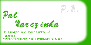 pal marczinka business card